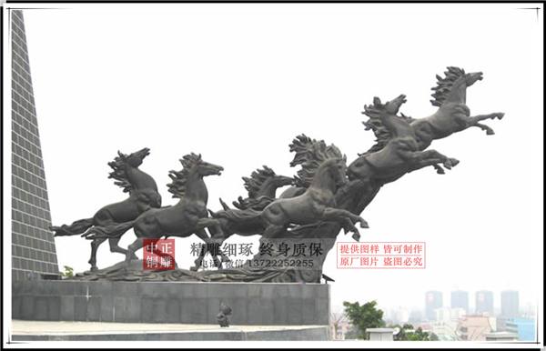 廣場(chǎng)大型銅馬雕塑