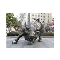 城市廣場銅牛雕塑