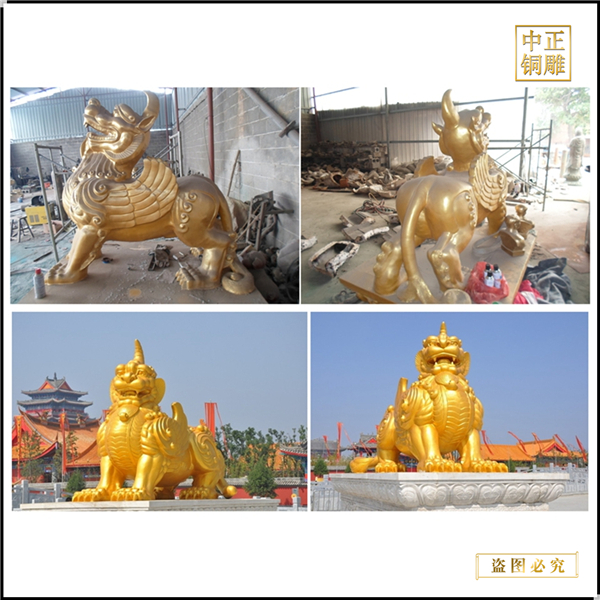貼金純銅貔貅鑄造價格.jpg 貼金純銅貔貅鑄造價格.jpg