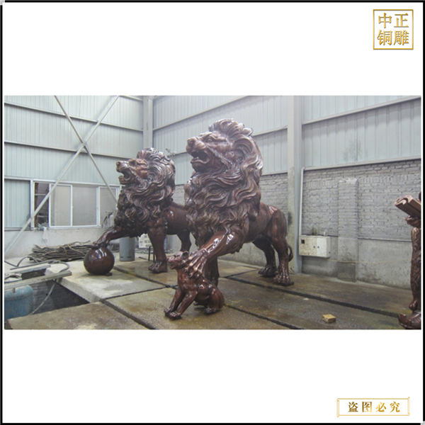 現(xiàn)貨定做歐式銅獅子雕塑鑄造廠